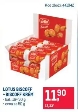Makro LOTUS BISCOFF + BISCOFF KRÉM nabídka