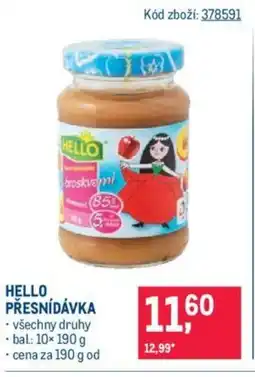 Makro HELLO PŘESNÍDÁVKA nabídka