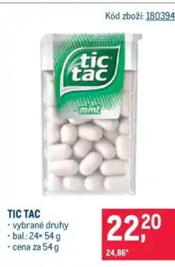 Makro TIC TAC nabídka