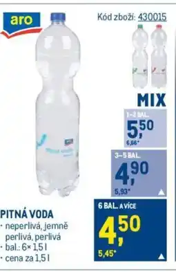Makro PITNÁ VODA nabídka