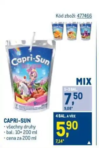 Makro CAPRI-SUN nabídka