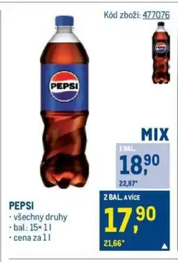 Makro PEPSI nabídka