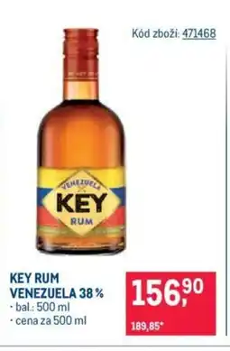 Makro KEY RUM VENEZUELA 38% nabídka