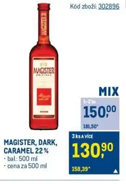 Makro MAGISTER, DARK, CARAMEL 22% nabídka