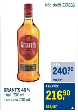 Makro GRANT'S 40% nabídka