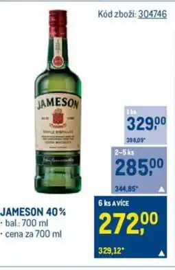 Makro JAMESON 40% nabídka