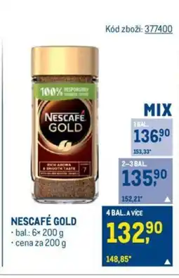 Makro NESCAFÉ GOLD nabídka