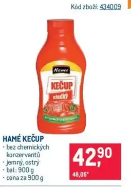 Makro HAMÉ KEČUP nabídka