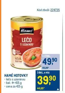 Makro HAMÉ HOTOVKY nabídka