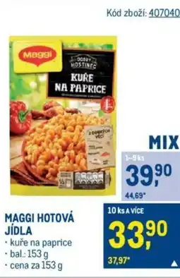 Makro MAGGI HOTOVÁ JÍDLA nabídka