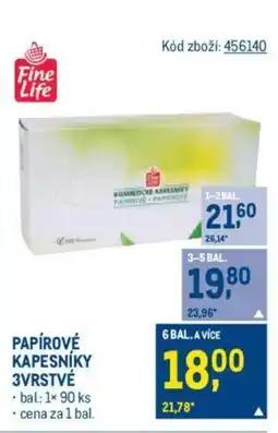 Makro PAPÍROVÉ KAPESNÍKY 3VRSTVÉ nabídka