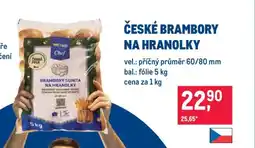 Makro ČESKÉ BRAMBORY NA HRANOLKY nabídka