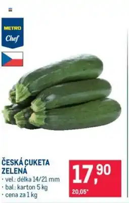 Makro ČESKÁ CUKETA ZELENÁ nabídka