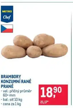 Makro BRAMBORY KONZUMNÍ RANÉ PRANÉ nabídka