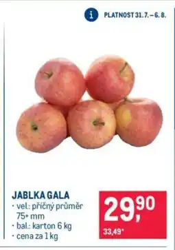 Makro JABLKA GALA nabídka