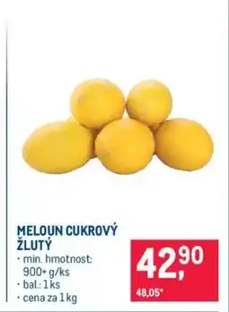Makro MELOUN CUKROVÝ ŽLUTÝ nabídka