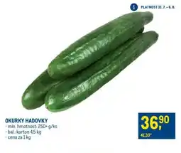 Makro OKURKY HADOVKY nabídka