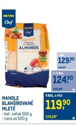 Makro MANDLE BLANŠÍROVANÉ MLETÉ nabídka