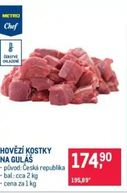 Makro HOVĚZÍ KOSTKY NA GULÁŠ nabídka