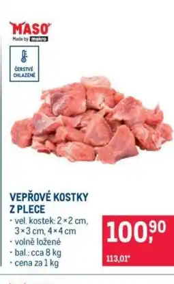 Makro VEPŘOVÉ KOSTKY Z PLECE nabídka