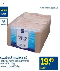 Makro ALJAŠSKÁ TRESKA FILÉ nabídka