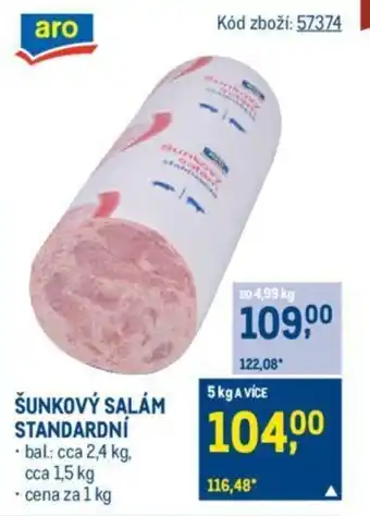 Makro ŠUNKOVÝ SALÁM STANDARDNÍ nabídka