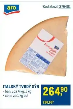 Makro ITALSKÝ TVRDÝ SÝR nabídka
