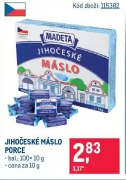 Makro JIHOČESKÉ MÁSLO PORCE nabídka