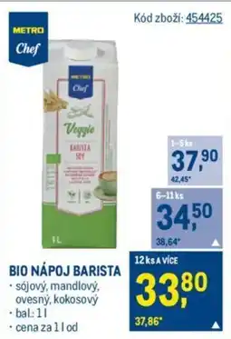 Makro BIO NÁPOJ BARISTA nabídka