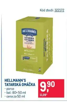 Makro HELLMANN'S TATARSKÁ OMÁČKA nabídka