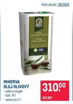 Makro MINERVA OLEJ OLIVOVÝ nabídka