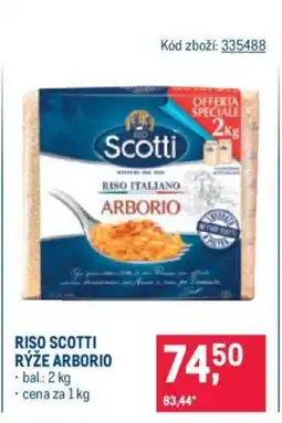 Makro RISO SCOTTI RÝŽE ARBORIO nabídka