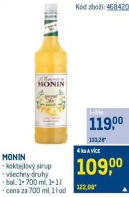 Makro MONIN nabídka