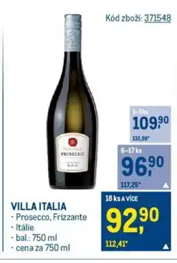 Makro VILLA ITALIA nabídka
