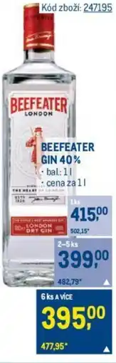 Makro BEEFEATER GIN 40% nabídka