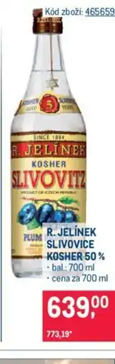 Makro R. JELÍNEK SLIVOVICE KOSHER 50% nabídka
