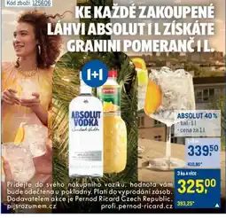 Makro ABSOLUT 40% nabídka