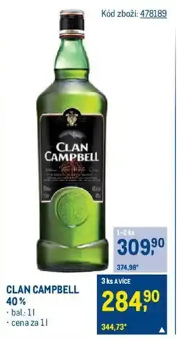 Makro CLAN CAMPBELL 40% nabídka