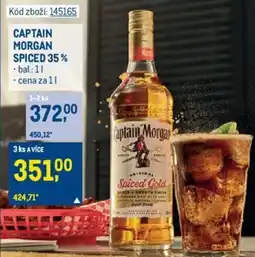 Makro CAPTAIN MORGAN SPICED 35% nabídka