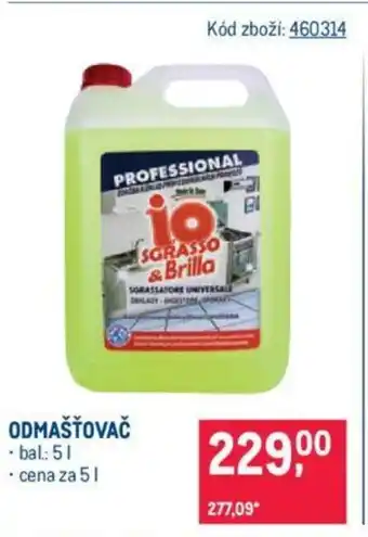 Makro ODMAŠŤOVAČ nabídka