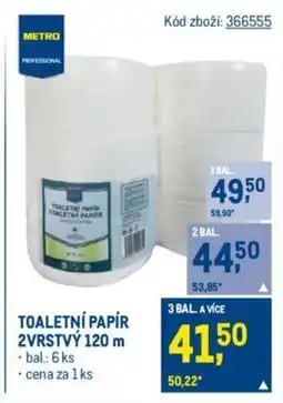 Makro TOALETNÍ PAPÍR 2VRSTVÝ 120 m nabídka