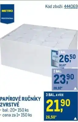Makro PAPÍROVÉ RUČNÍKY 2VRSTVÉ nabídka