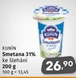Coop KUNIN Smetana 31% nabídka