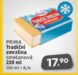 Coop PRIMA Tradiční zmrzlina smetanová nabídka