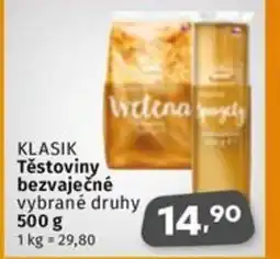 Coop KLASIK Těstoviny bezvaječné nabídka