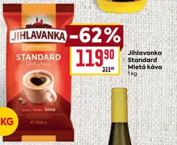 Billa Jihlavanka Standard Mletá káva nabídka