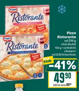 Billa Pizza Ristorante nabídka