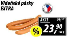 ZEMAN Vídeňské párky EXTRA nabídka