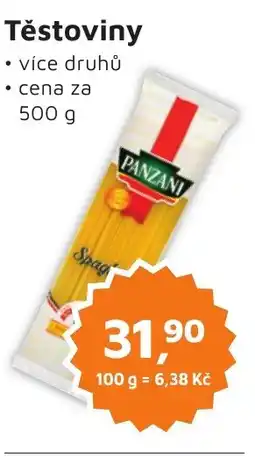 Můjobchod Těstoviny nabídka