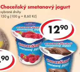 CBA Choceňský smetanový jogurt nabídka
